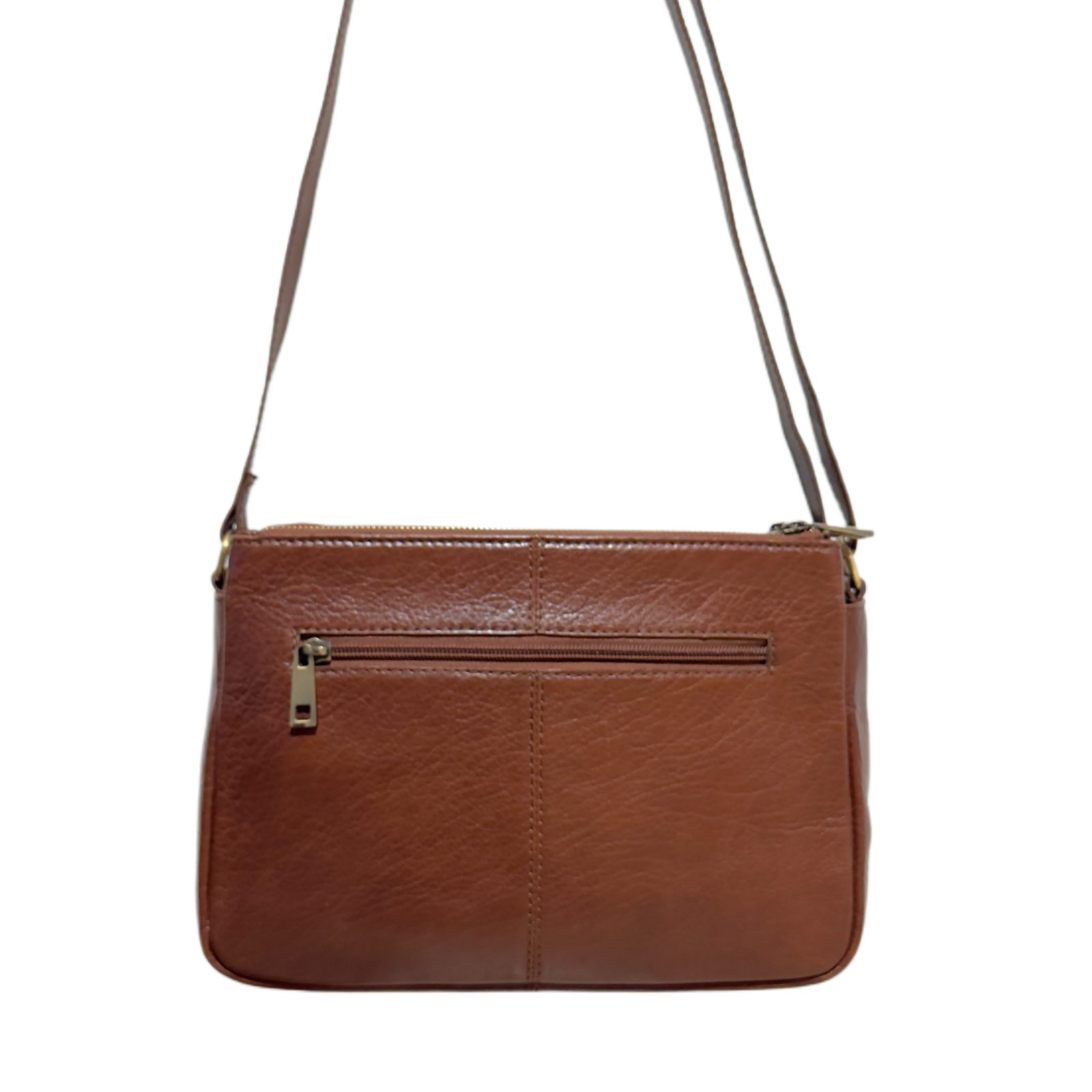 Starling nahkainen olkalaukku , t.ruskea - Image 4