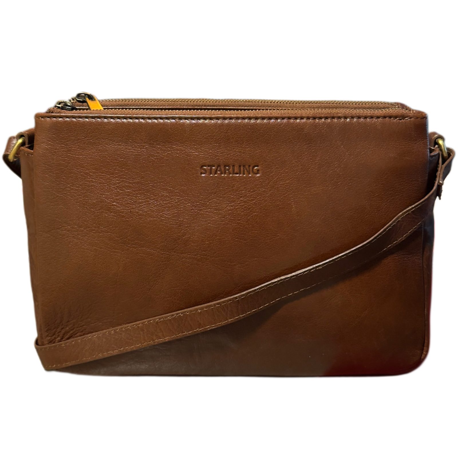 nahkainen olkalaukku