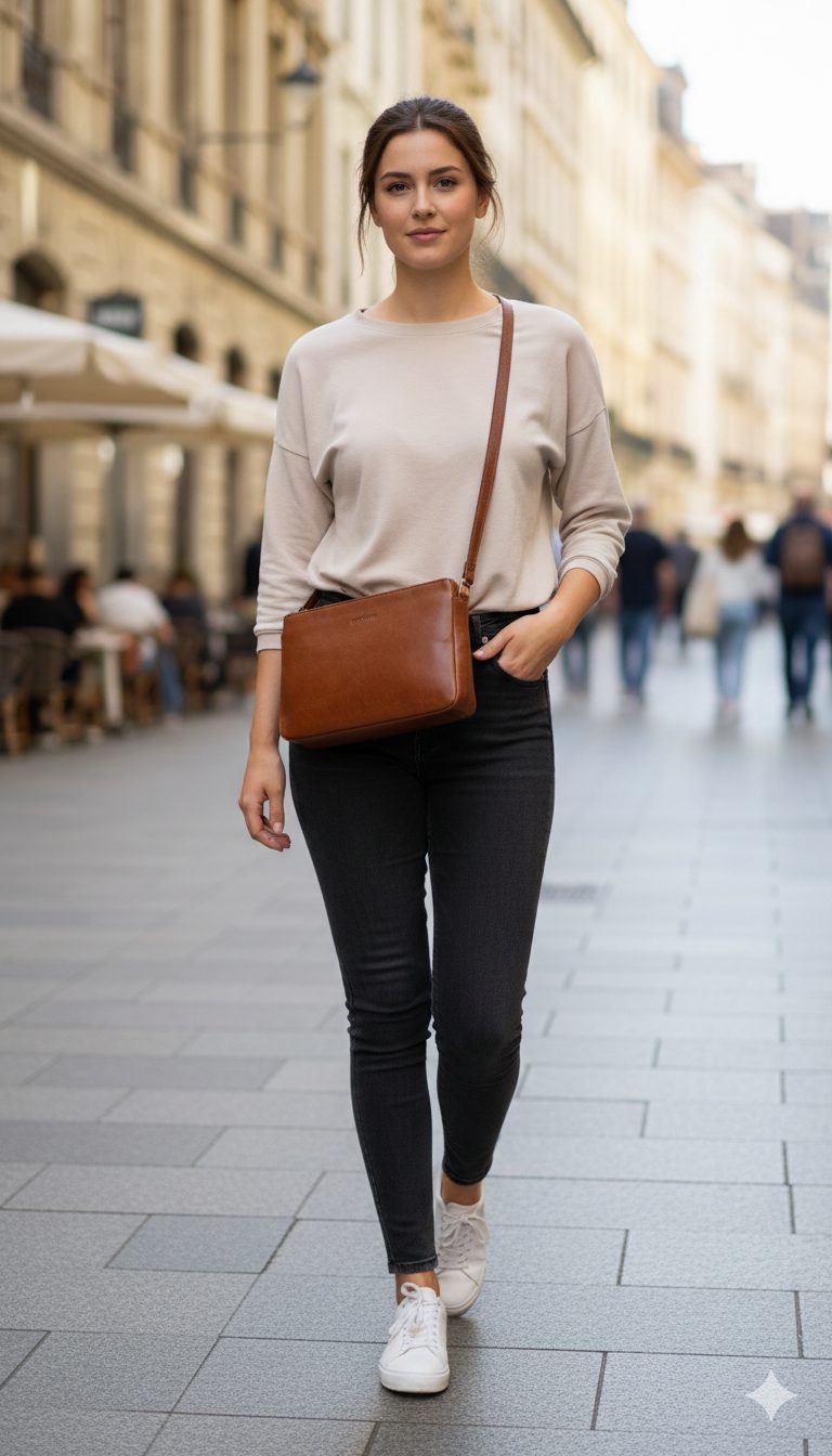 nahkainen olkalaukku