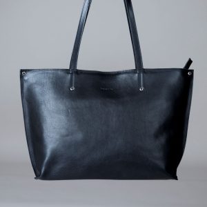 Okay's kotimainen Iina Nahkalaukku | Tote bag, musta