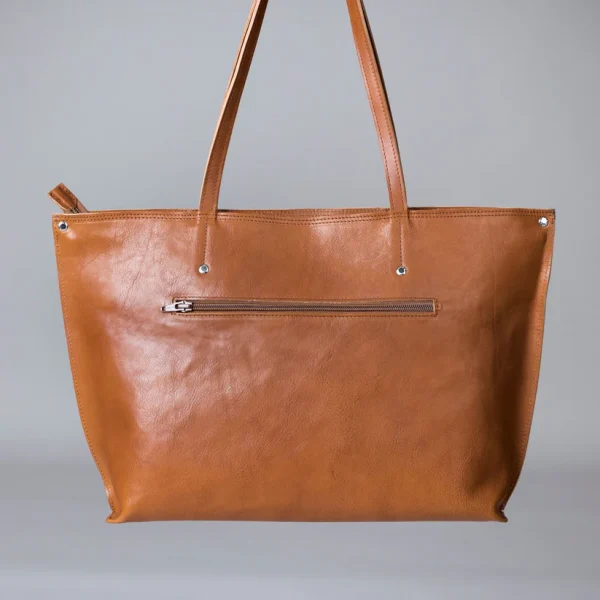 Okays Iina Nahkalaukku | Tote bag | Tan - Image 2