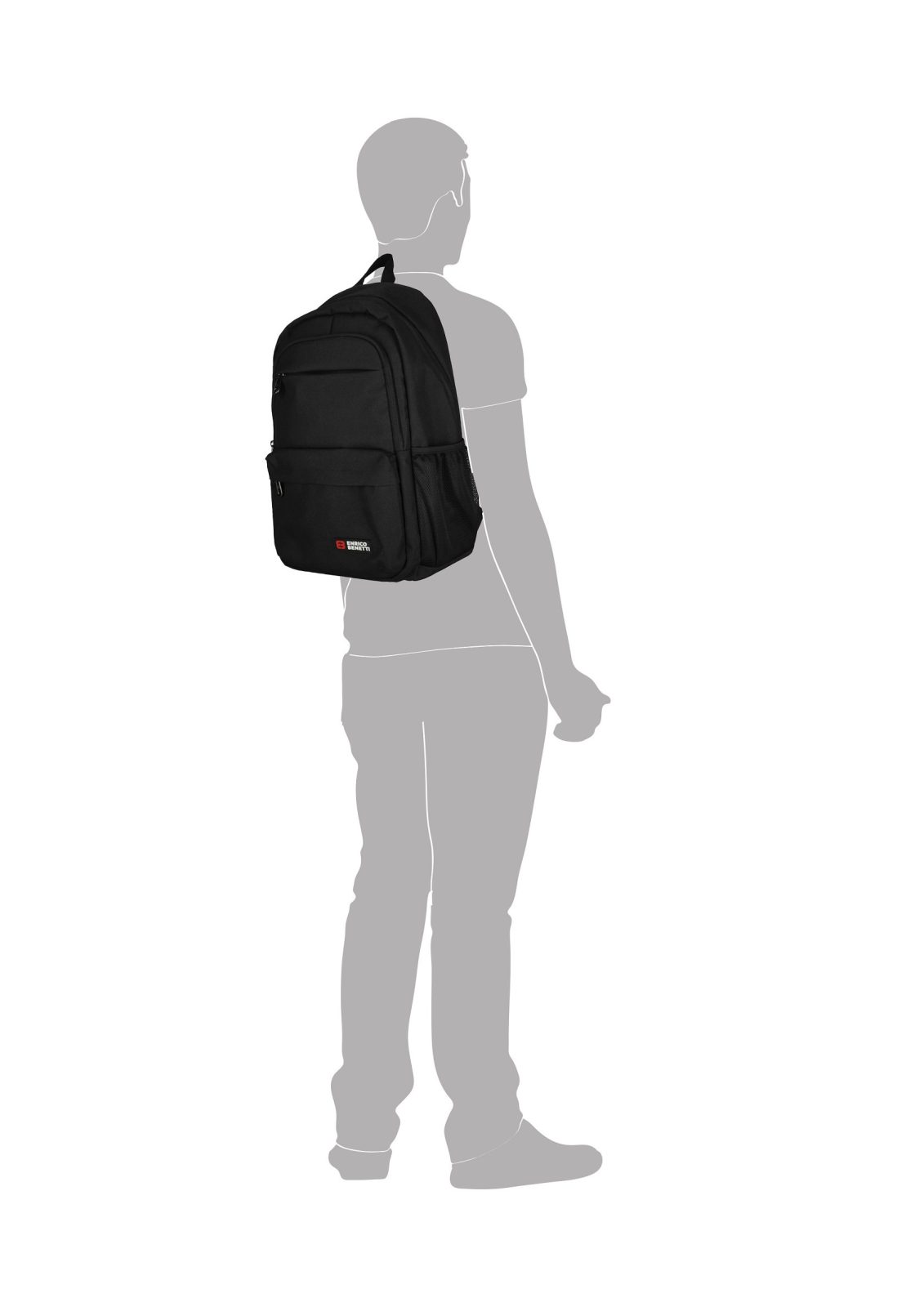 Enrico Benetti Hamburg Tietokonereppu 17", musta - Image 2