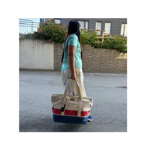 Piero Erbacci Tote Laukku | Navy-Natural - Image 2