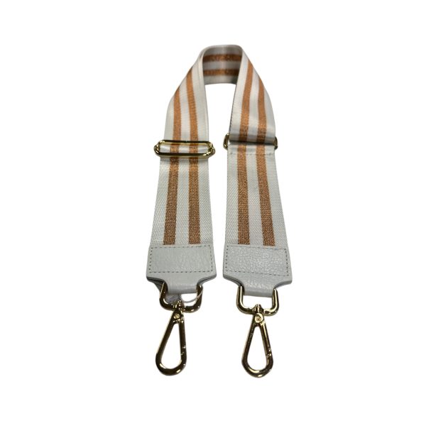Olkahihna valkoinen helat kullanväriset[pituus 131cm,leveys 5cm] - Image 2