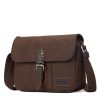 Troop London Canvas Olkalaukku|Crossbody laukku T.ruskea