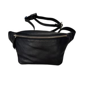 Pigeon Leather Collection nahkavyölaukku/musta