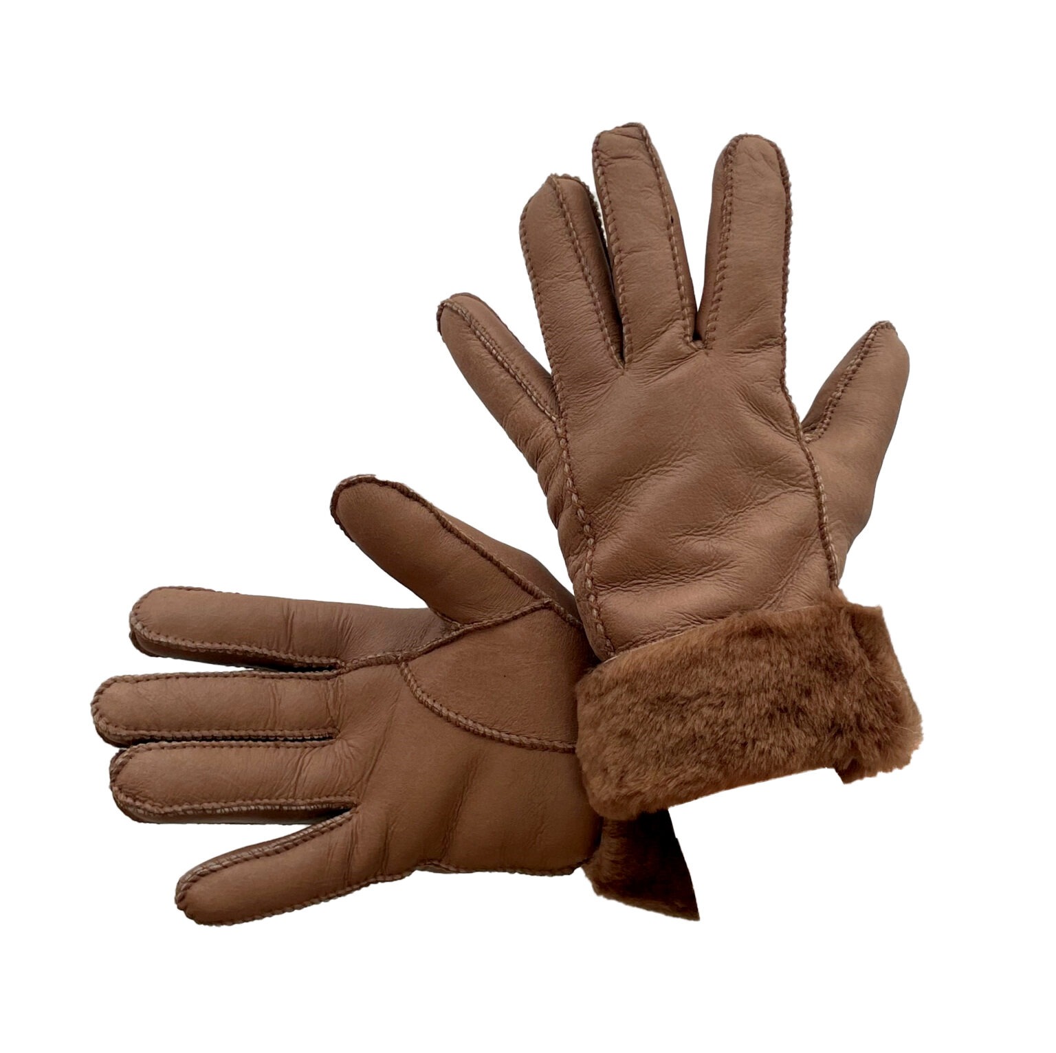 Mutka Naisten kelsilammassormikas, aitoturkisvuori - beige - Image 2