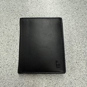 Happy Wallet pieni nahkalompakko RFID, musta