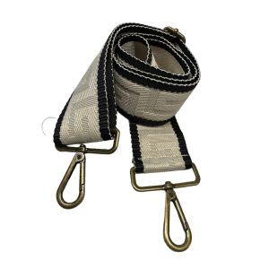 Olkahihna laukkuun kuvio musta/beige 190JR