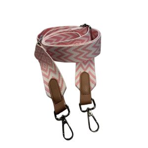 Olkahihna laukkuun kuvio Vaaleanpunainen/valkoinen MG03