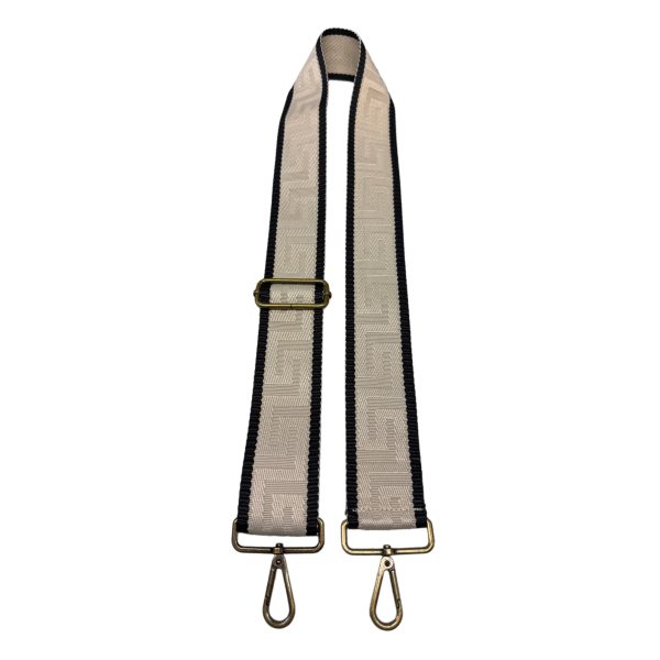 Olkahihna laukkuun kuvio musta/beige 190JR - Image 2