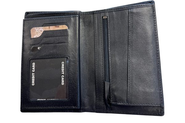 Happy Wallet Miesten iso nahkalompakko RFID safe 01 musta - Image 4