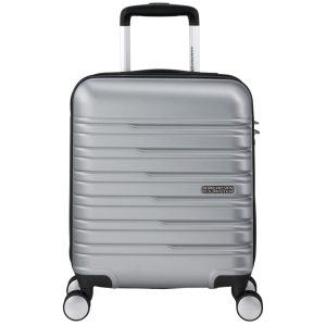 American Tourister underseat cabinlaukku/ 4 pyörää, hopea 45cm
