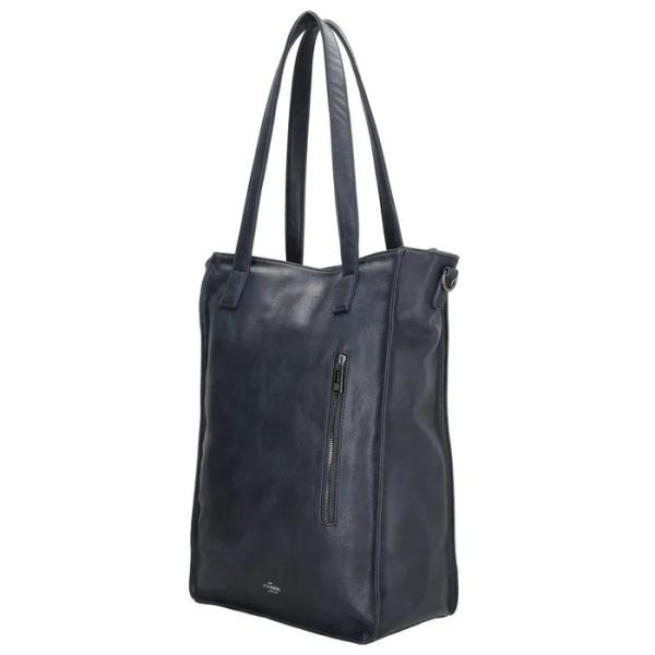 Charm London shopper-tyylinen työ-/läppärilaukku- Navy Blue - Image 6