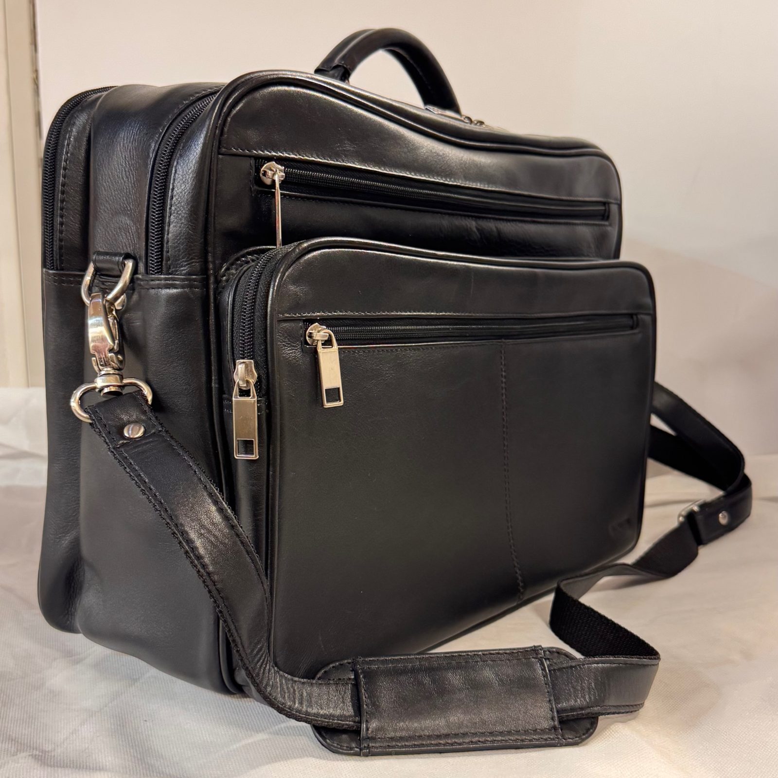 Enzo Rossi nahkasalkku musta, 49207 - Image 5