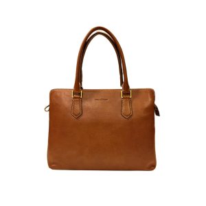 Gianni Conti nahkainen Käsilaukku, konjakki