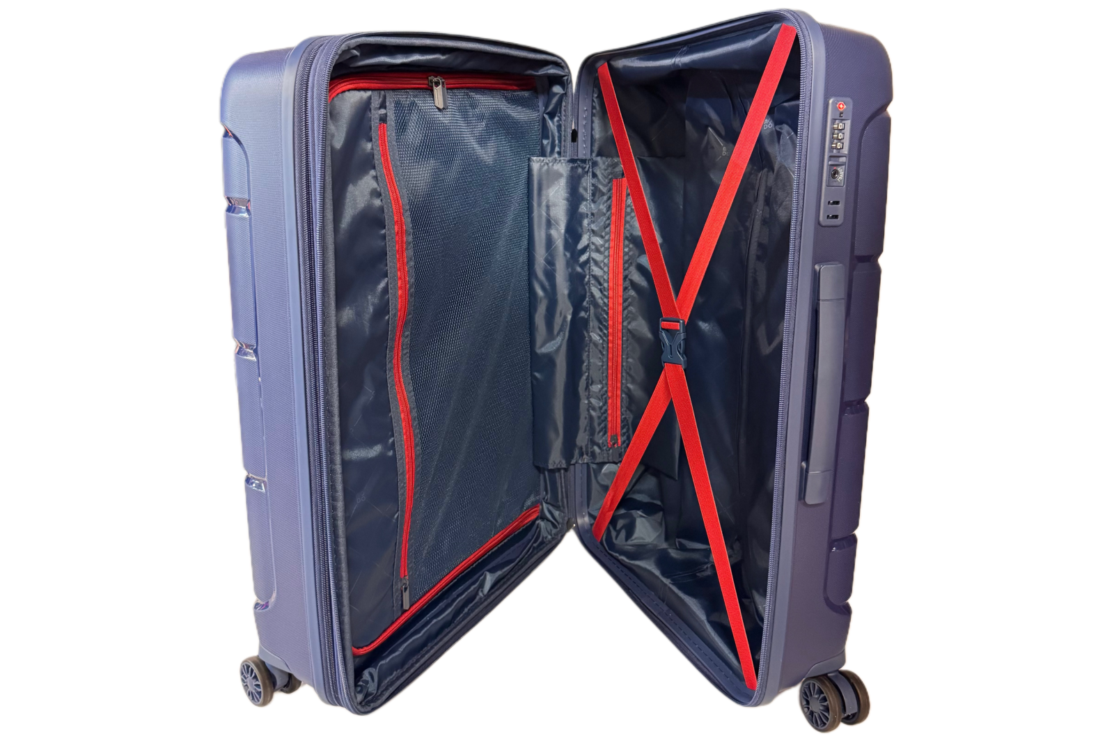 Roncato Modo matkalaukku 66cm laajeneva, t.sininen - Image 5