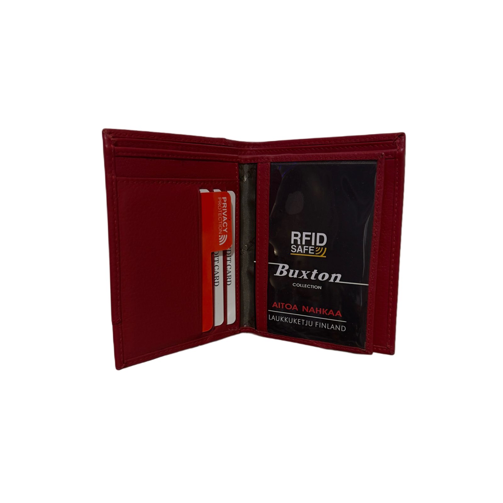 Buxton nahkalompakko RFID-suojattu, punainen 2043M - Image 4