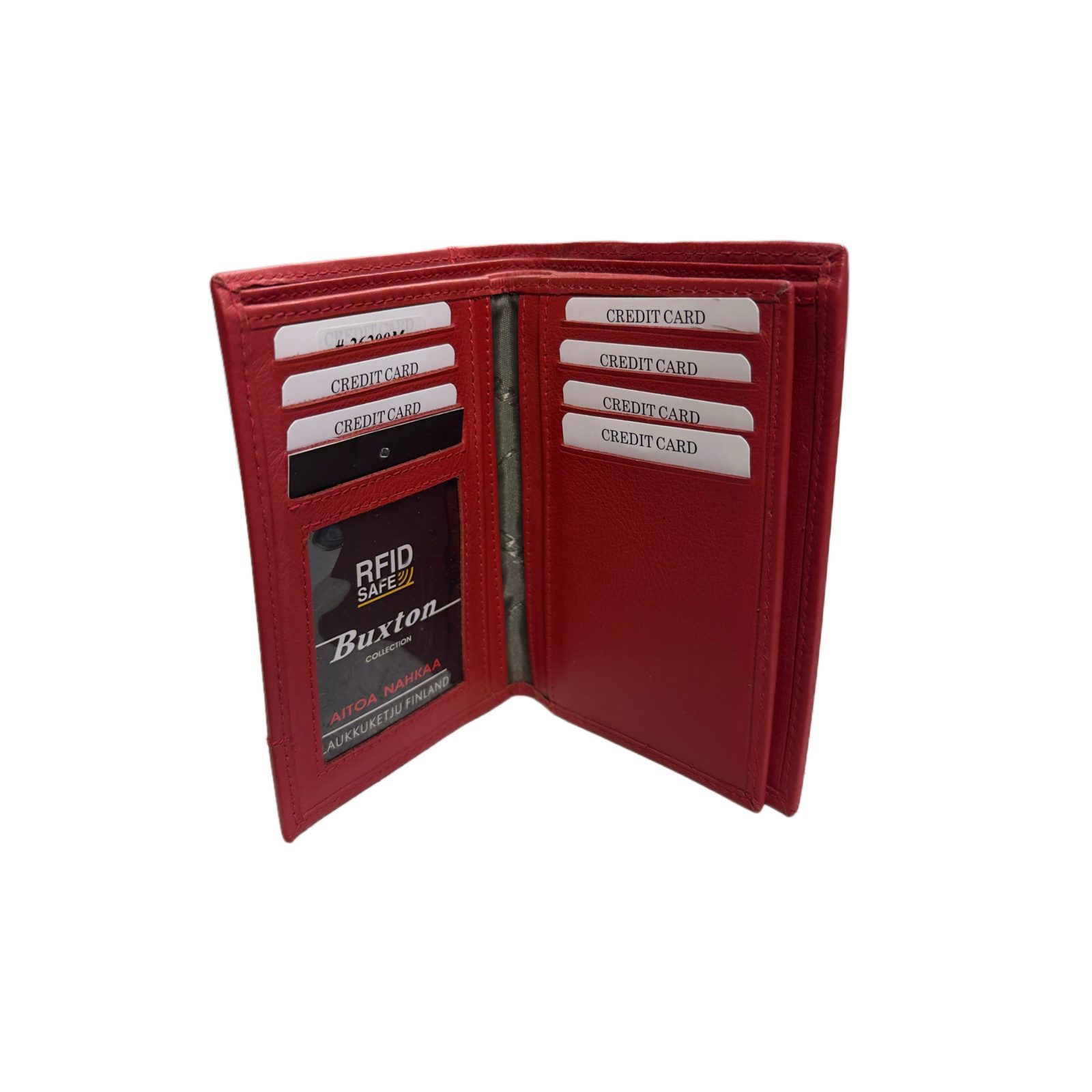 Buxton nahkainen lompakko RFID-safe, punainen 26299M - Image 2