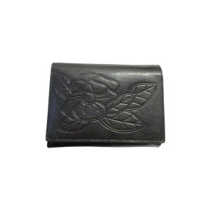 musta nahkalompakko naisille