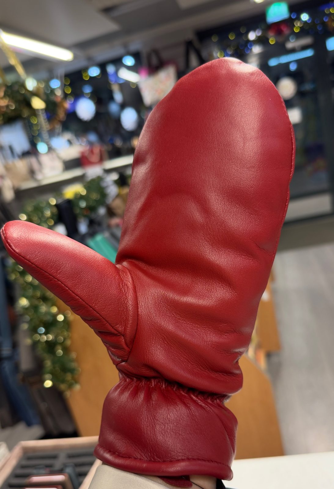 Naisten lammasrukkanen, teddyvuori, tummanpunainen - Image 3