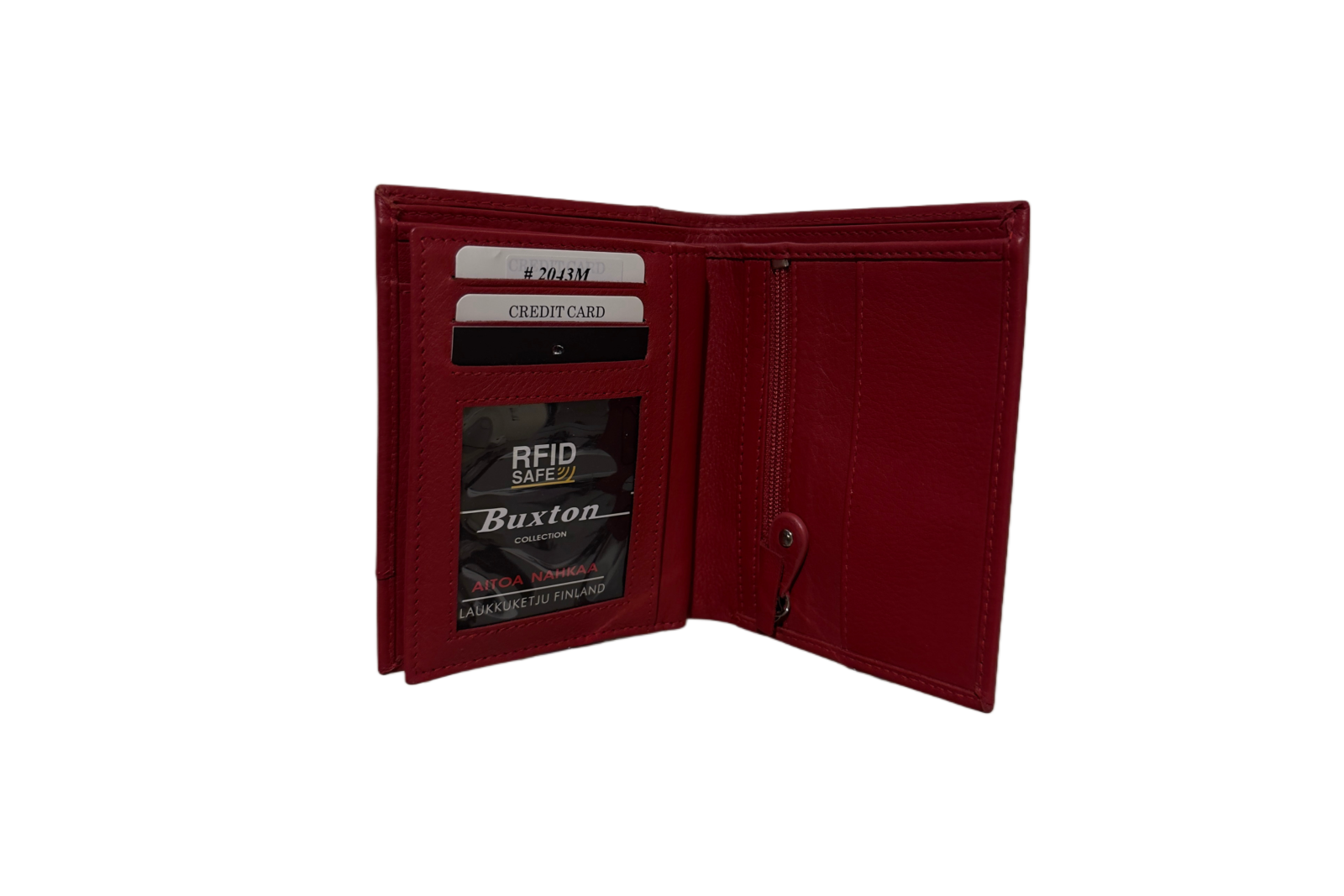 Buxton nahkalompakko RFID-suojattu, punainen 2043M - Image 5
