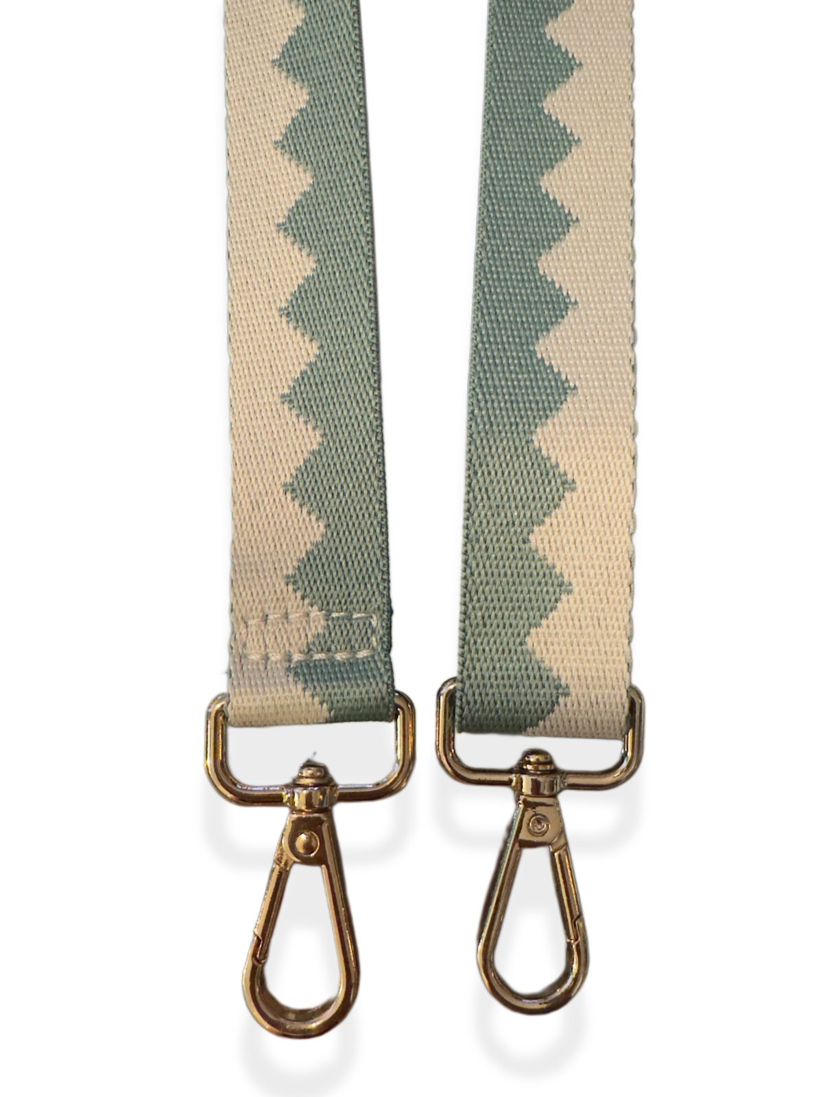 Mintunvihreä chevron-kuvioinen olkahihna, 2,5cm - Image 2