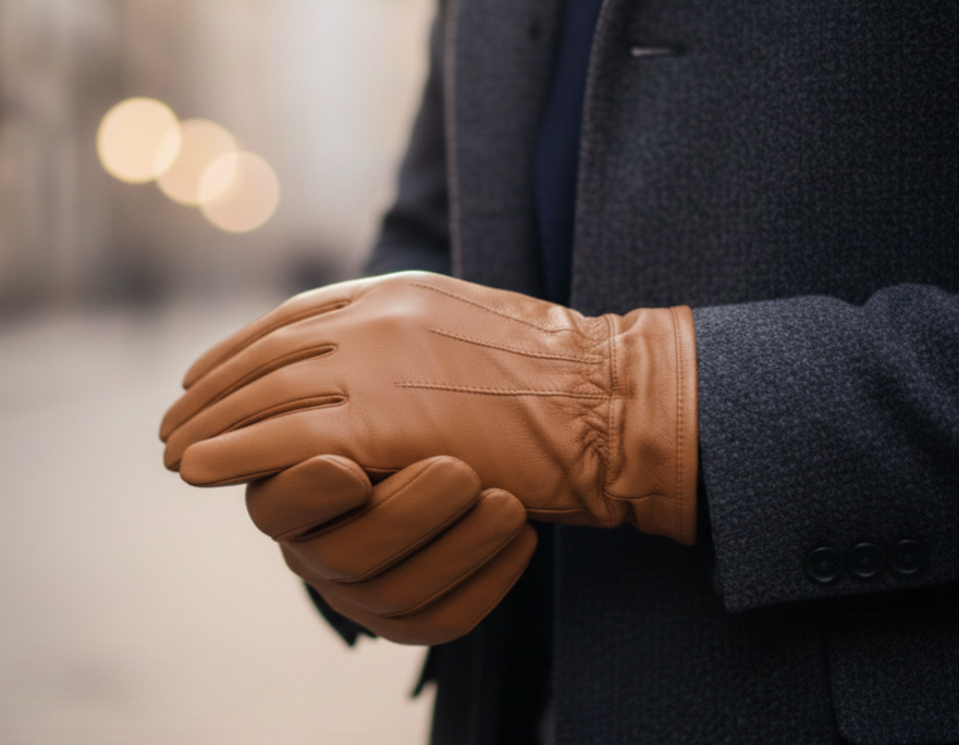 Mutka Miesten palalammassormikas , konjakki 1311C - Image 2