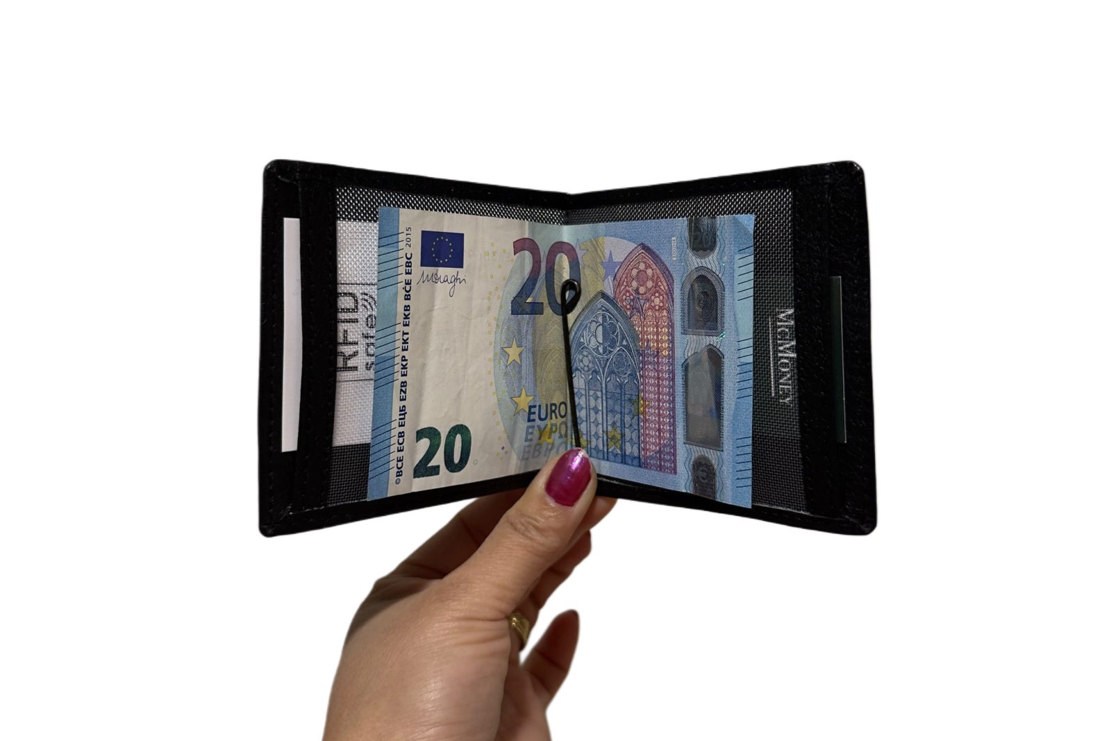 McM Seteliklipsilompakko rfid-suojattu,musta - Image 3