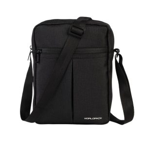 miesten olkalaukku vetokejutaskuilla