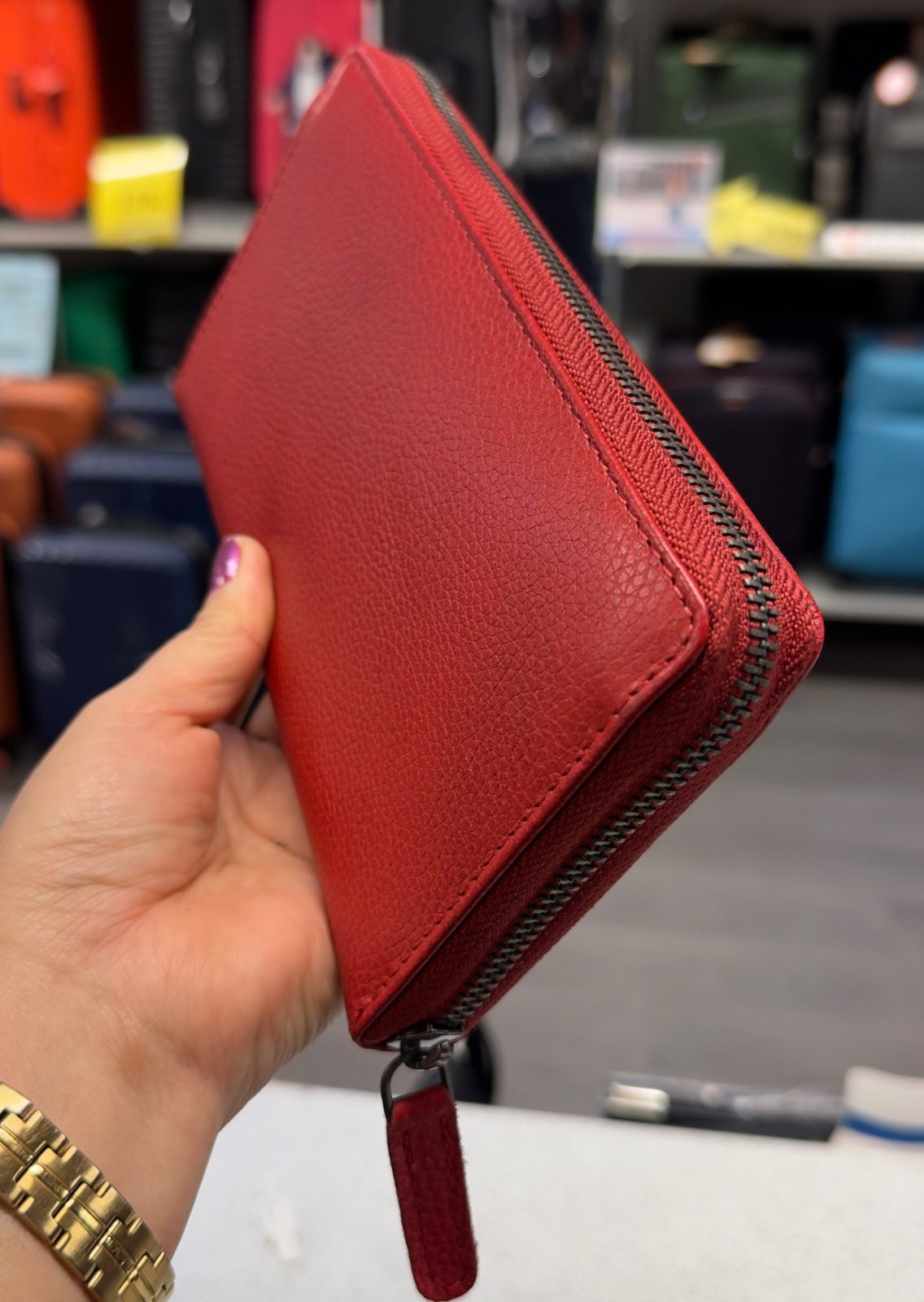 Iso nahkalompakko RFID-suojauksella – ympärisuljettava - Image 6