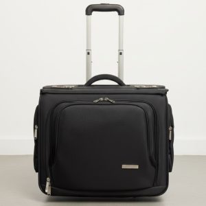 D&N Iso pilottisalkku pyörillä/lukittava ja vedenkestävä,musta