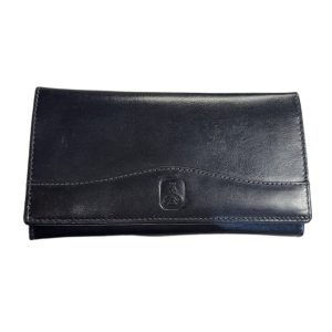 Grando nahkalompakko kehyksellä, musta 6103