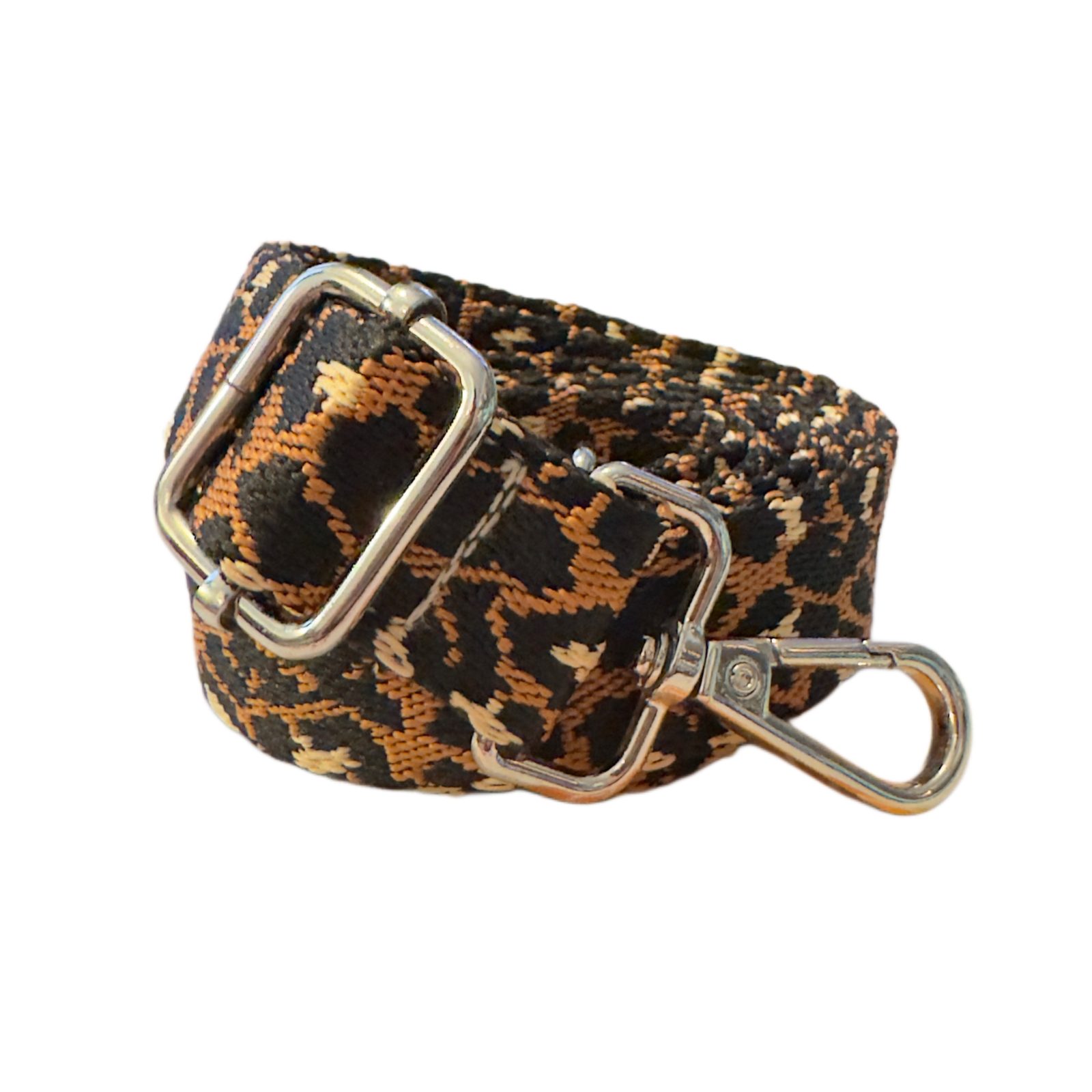 Leopardikuviollinen hihna 2,5 cm | Pituus 132 cm