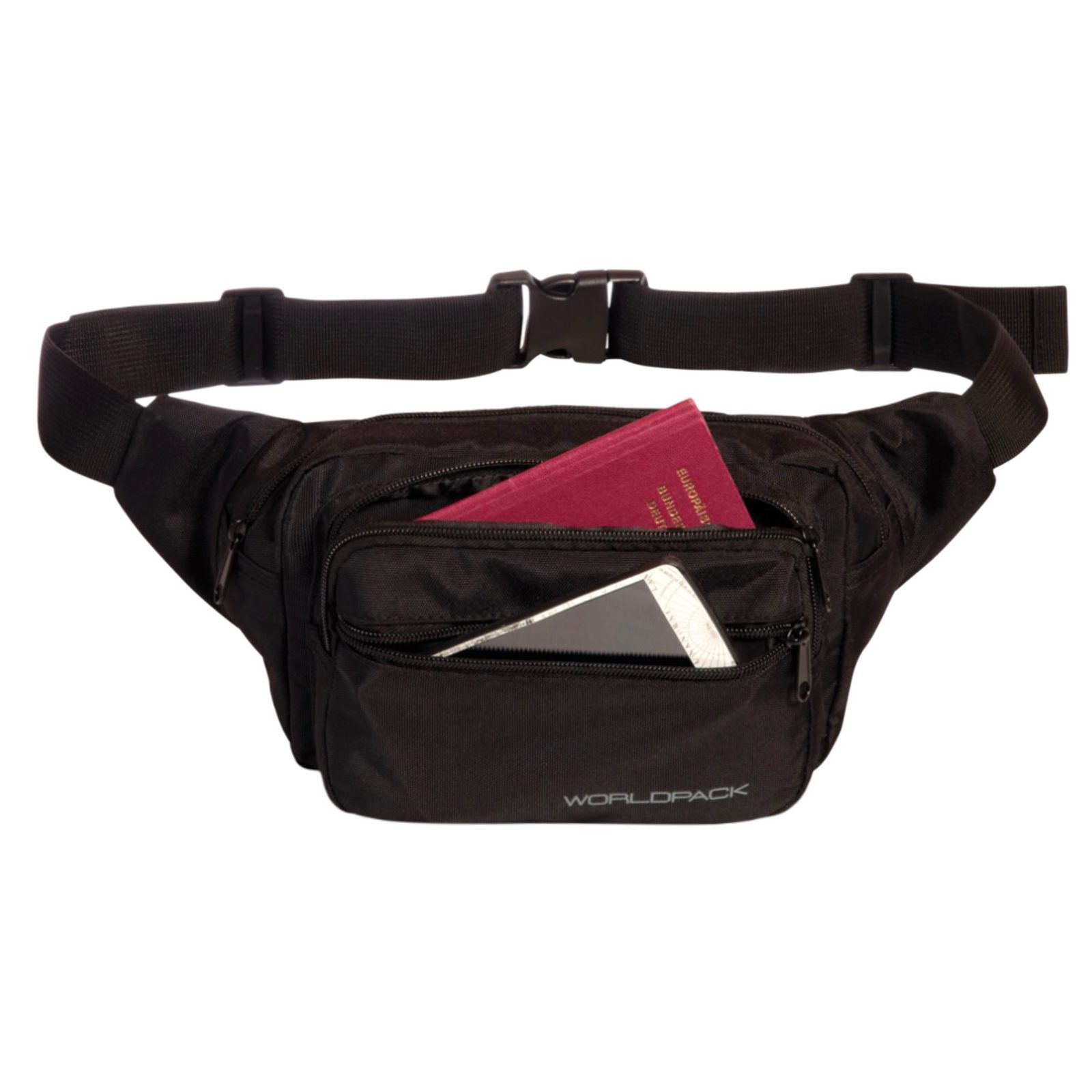 Worldpack tilava vyölaukku, musta - Image 3
