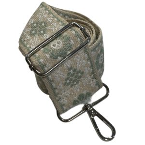 Tyylikäs ja Leveä Laukkuhihna - Boho vihreä, 1960