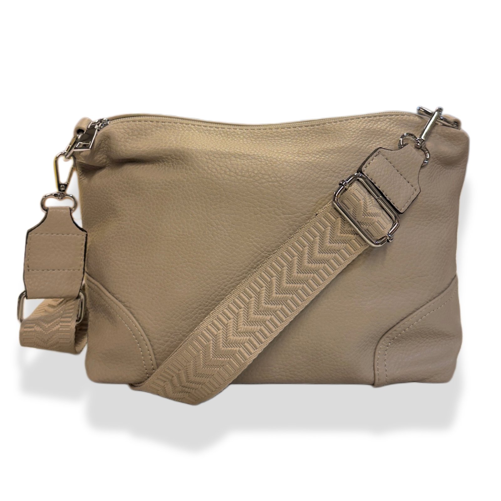 olkalaukku leveällä hihnalla