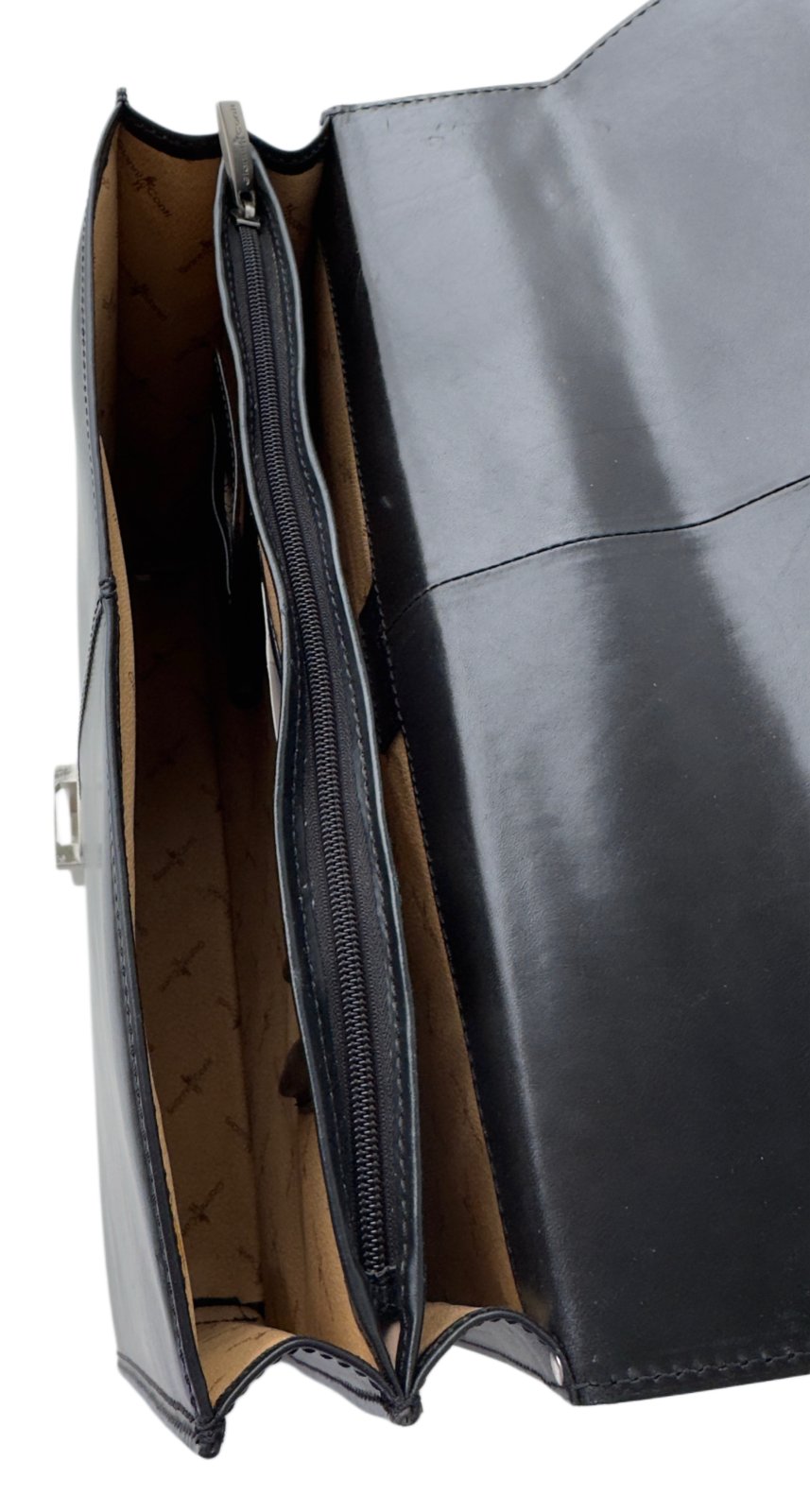 Gianni Conti nahkasalkku 15,6", musta - Image 10