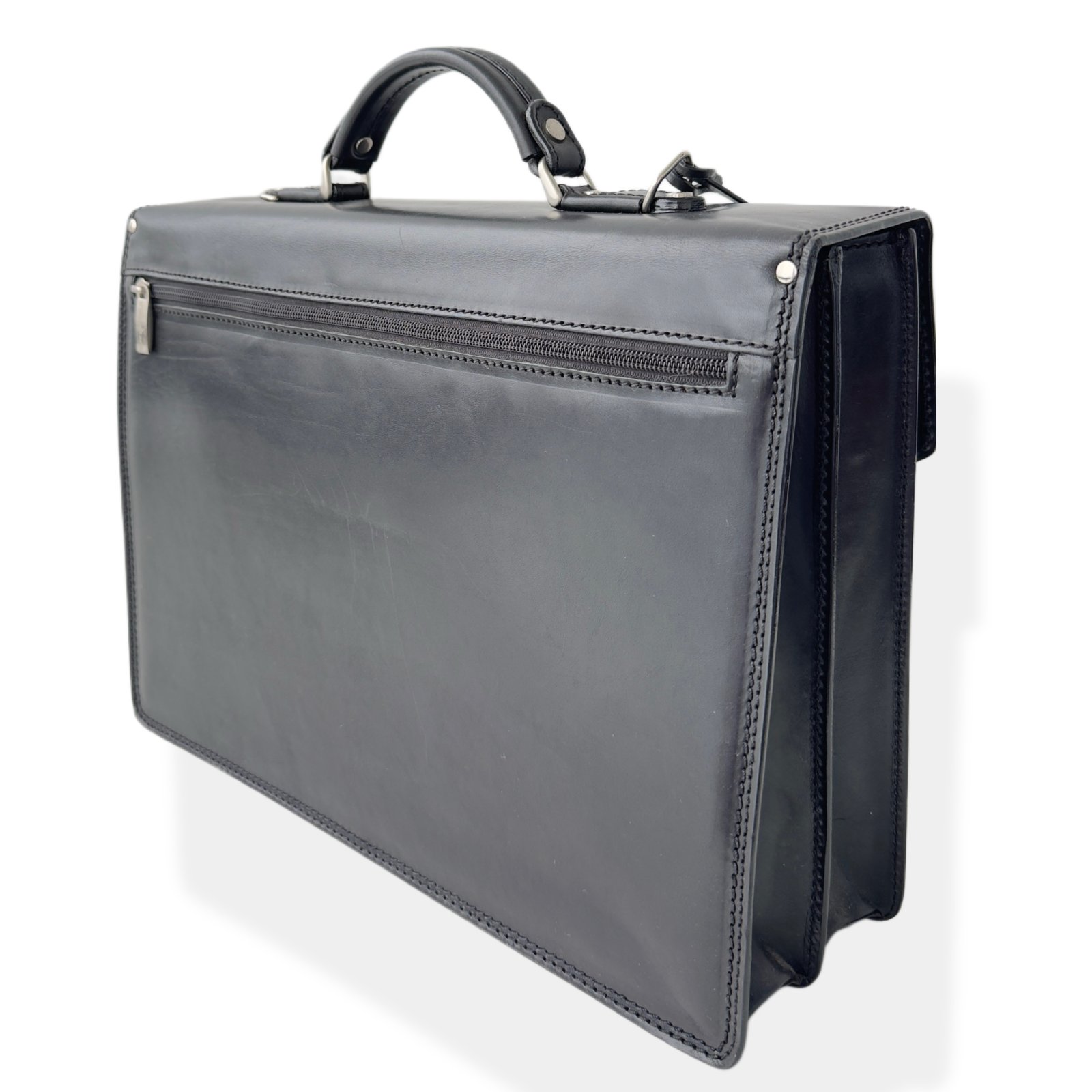 Gianni Conti nahkasalkku 15,6", musta - Image 6