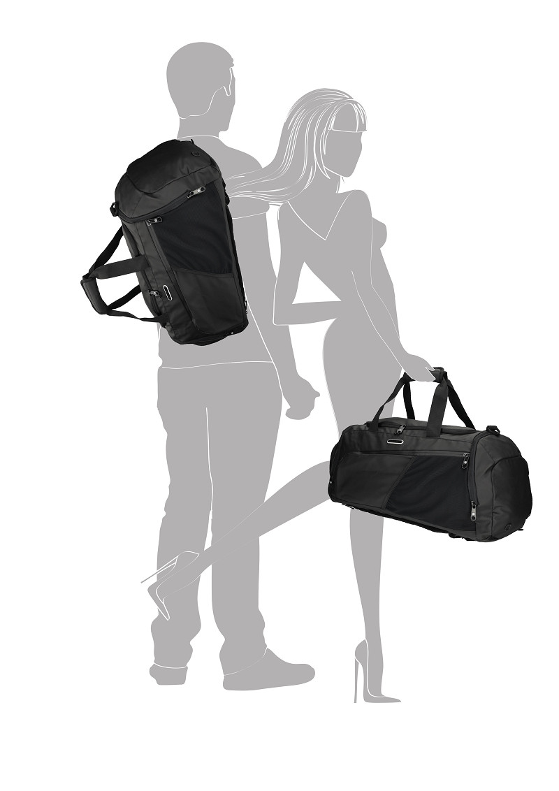 Enrico Benetti / Northern reppu / matkakassi cabin 55cm vesitiivis, musta - Image 3