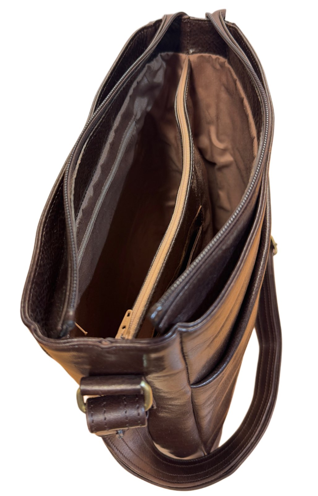 Okay's kotimainen nahkalaukku t.ruskea, 668 - Image 6