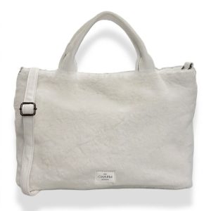 Charm London tekoturkis käsilaukku, valkoinen