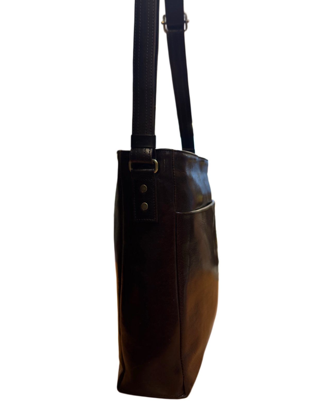 Okay's kotimainen nahkalaukku t.ruskea, 668 - Image 5