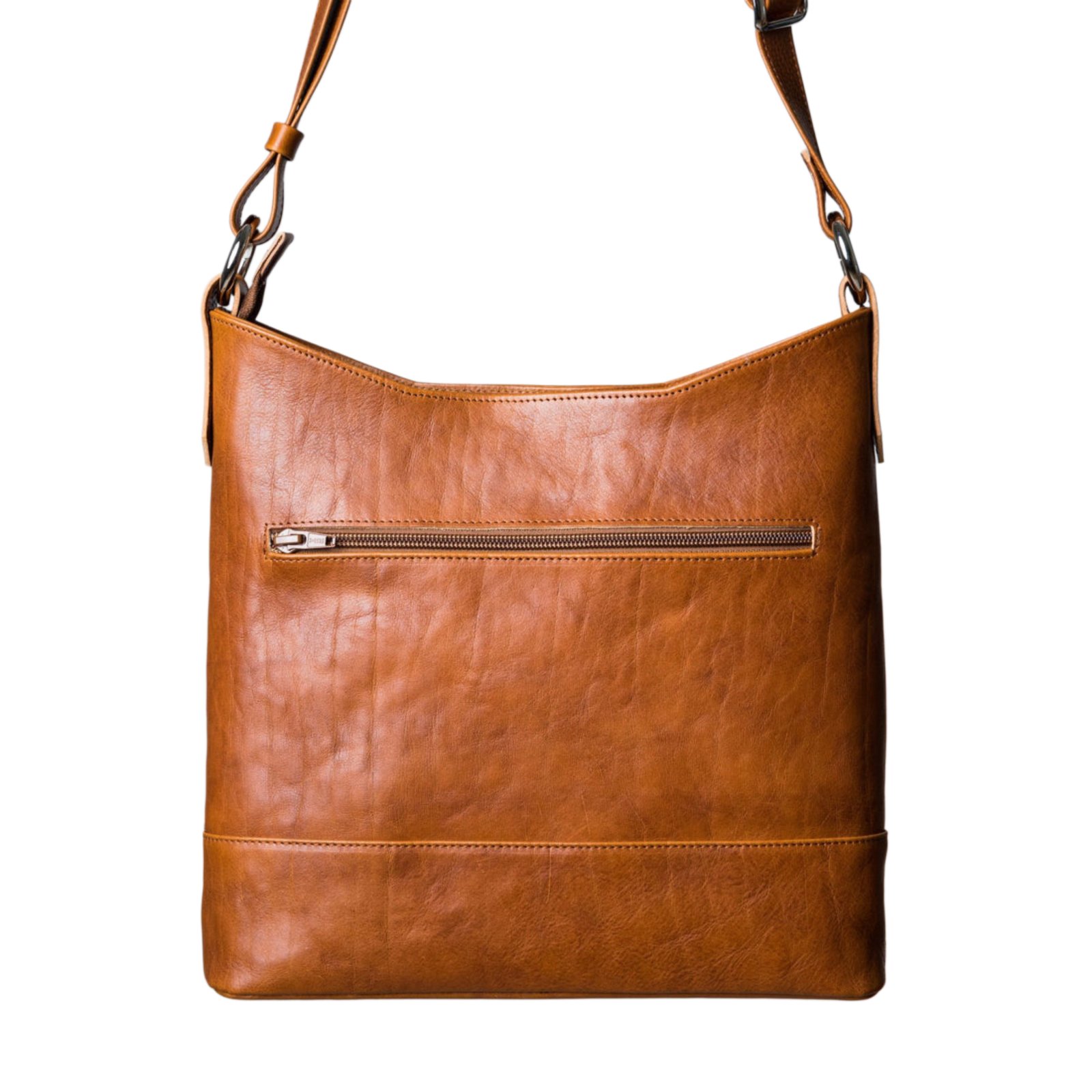 Okay's kotimainen Annikki nahkalaukku, konjakki - Image 2