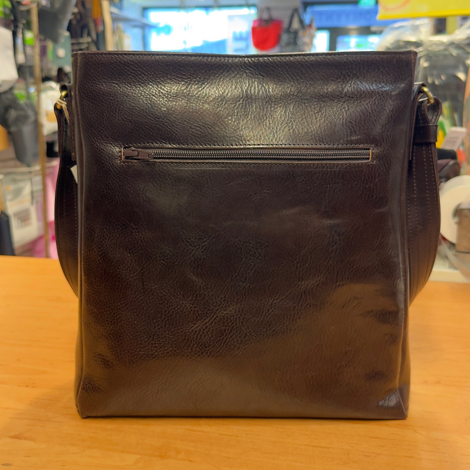 Okay's kotimainen nahkalaukku t.ruskea, 668 - Image 4