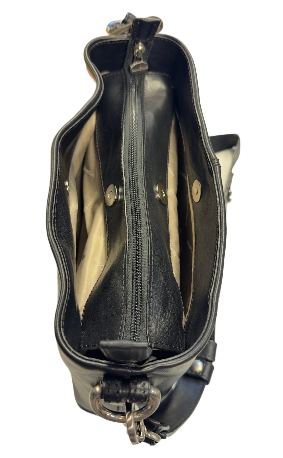 Gianni Conti nahkalaukku musta - Image 5