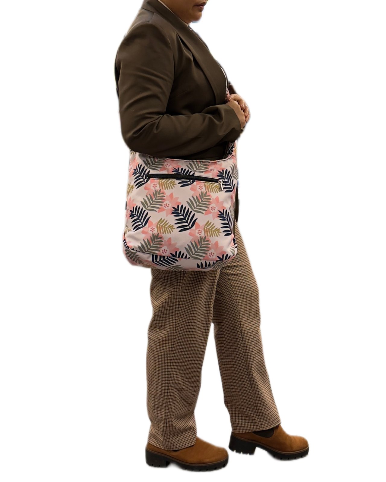 Baxxini iso kankainen olkalaukku | oksa- ja kukkakuviollinen - Image 3