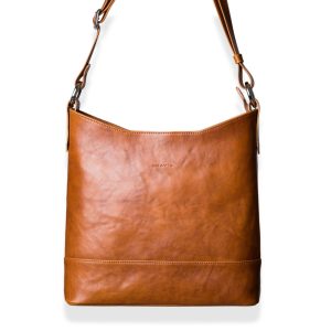 Okay's kotimainen Annikki nahkalaukku, konjakki