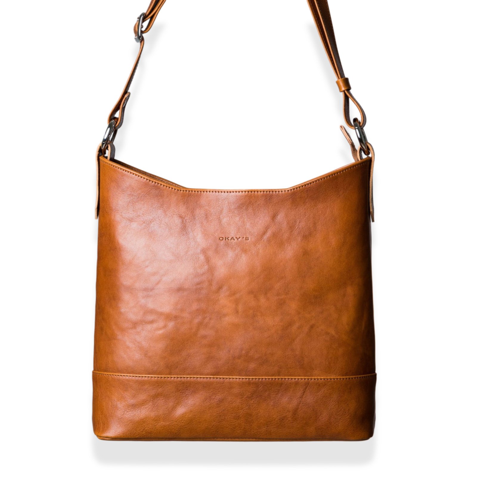 Okay's kotimainen Annikki nahkalaukku, konjakki