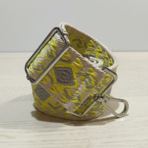 Boho laukkuhihna ecru – säädettävä leveä vaihtohihna (5 cm / 136 cm)